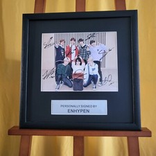 Listing image for ENHYPEN GROUP Photo Poster 8*10 Autographs SIGNED K-POP FRAMED 2024B